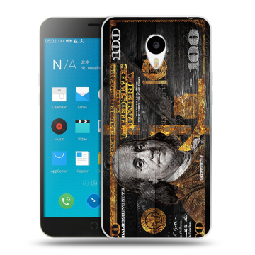 Пластиковый чехол на Meizu M1 Note с принтом Доллар деньги