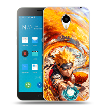 Пластиковый чехол на Meizu M1 Note с принтом Аниме Наруто Naruto
