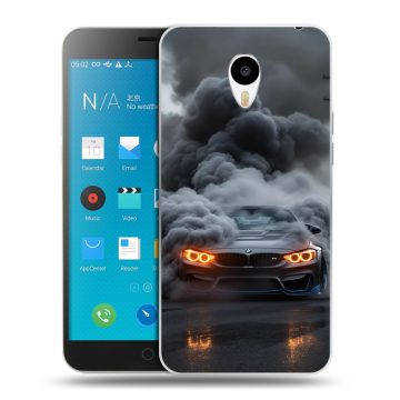 Пластиковый чехол на Meizu M1 Note с принтом BMW БМВ
