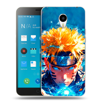 Пластиковый чехол на Meizu M1 Note с принтом Аниме Наруто Naruto