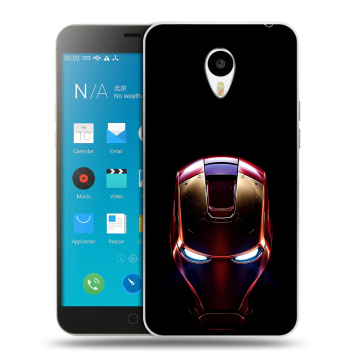 Пластиковый чехол на Meizu M1 Note с принтом IronMan Железный человек