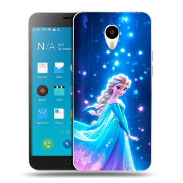 Пластиковый чехол на Meizu M1 Note с принтом Холодное сердце Frozen