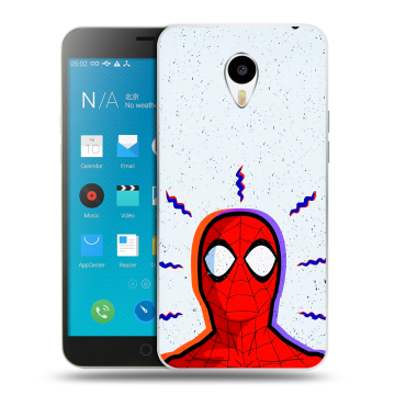 Пластиковый чехол на Meizu M1 Note с принтом Spiderman Человек паук