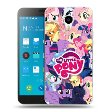 Пластиковый чехол на Meizu M1 Note с принтом My little pony Дружба чудо