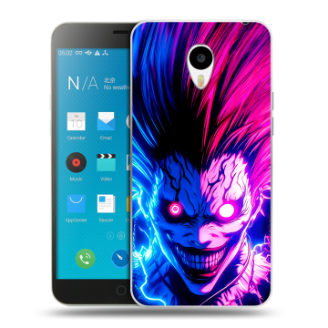 Пластиковый чехол на Meizu M1 Note с принтом Death note Тетрадь смерти