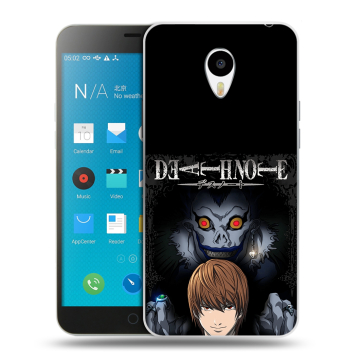Пластиковый чехол на Meizu M1 Note с принтом Death note Тетрадь смерти