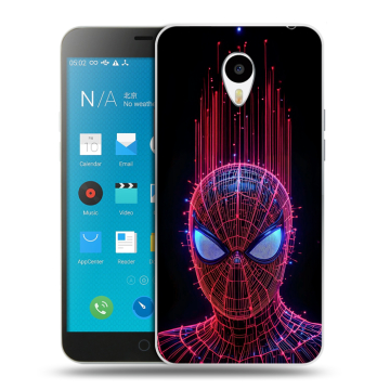 Пластиковый чехол на Meizu M1 Note с принтом Spiderman Человек паук