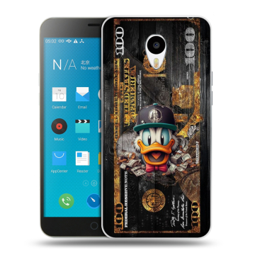Пластиковый чехол на Meizu M1 Note с принтом Дональд Дак Доллар