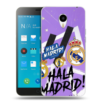 Пластиковый чехол на Meizu M1 Note с принтом Real Madrid Реал Мадрид