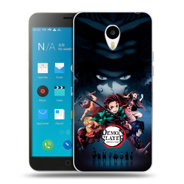 Пластиковый чехол на Meizu M1 Note с принтом Demon Slayer Клинок рассекающий демонов