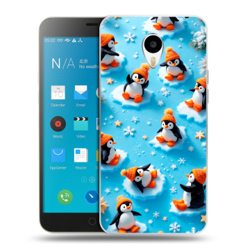 Пластиковый чехол на Meizu M1 Note с принтом Новый год