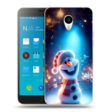 Пластиковый чехол на Meizu M1 Note с принтом Новый год