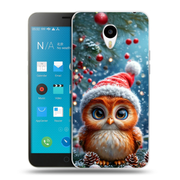 Пластиковый чехол на Meizu M1 Note с принтом Новый год