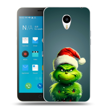 Пластиковый чехол на Meizu M1 Note с принтом Новый год