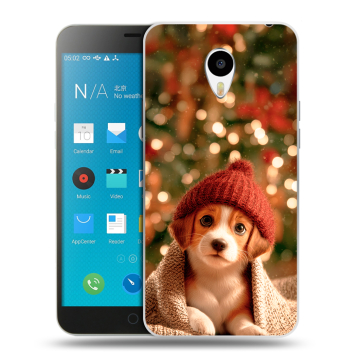 Пластиковый чехол на Meizu M1 Note с принтом Новый год