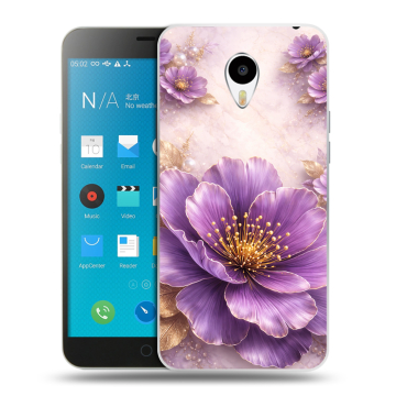 Пластиковый чехол на Meizu M1 Note с принтом женский