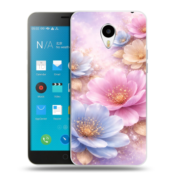 Пластиковый чехол на Meizu M1 Note с принтом женский