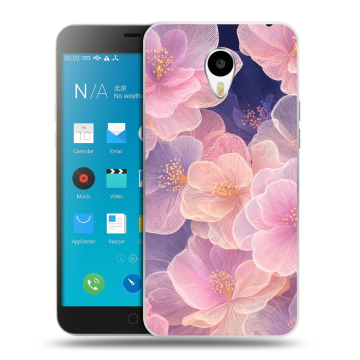 Пластиковый чехол на Meizu M1 Note с принтом женский