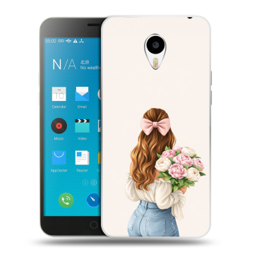 Пластиковый чехол на Meizu M1 Note с принтом женский