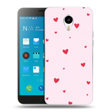 Пластиковый чехол на Meizu M1 Note с принтом для девочек