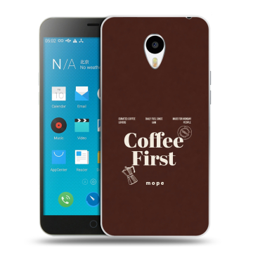 Пластиковый чехол на Meizu M1 Note с принтом женский