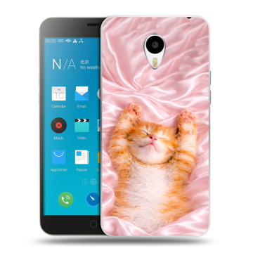 Пластиковый чехол на Meizu M1 Note с принтом женский
