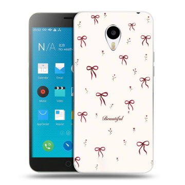 Пластиковый чехол на Meizu M1 Note с принтом для девочек
