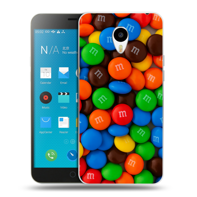 Пластиковый чехол на Meizu M1 Note с принтом Конфеты Пластиковый чехол на Meizu M1 Note с принтом Конфеты