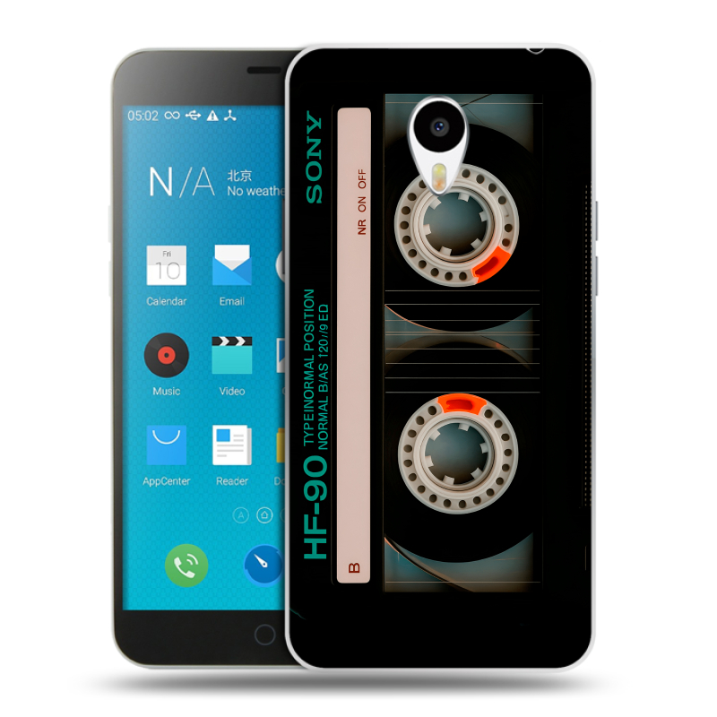 Пластиковый чехол на Meizu M1 Note с принтом Кассета Пластиковый чехол на Meizu M1 Note с принтом Кассета