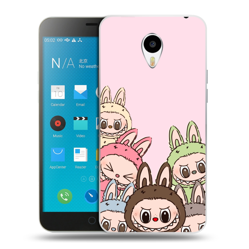 Пластиковый чехол на Meizu M1 Note с принтом Лабубу Пластиковый чехол на Meizu M1 Note с принтом Лабубу
