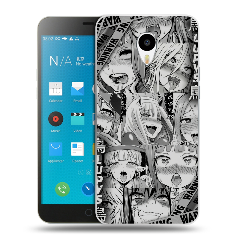 Пластиковый чехол на Meizu M1 Note с принтом Ahegao Ахегао Аниме Пластиковый чехол на Meizu M1 Note с принтом Ahegao Ахегао Аниме