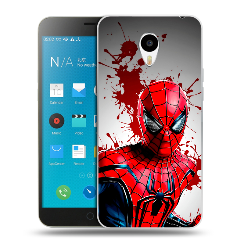 Пластиковый чехол на Meizu M1 Note с принтом Spiderman Человек паук Пластиковый чехол на Meizu M1 Note с принтом Spiderman Человек паук