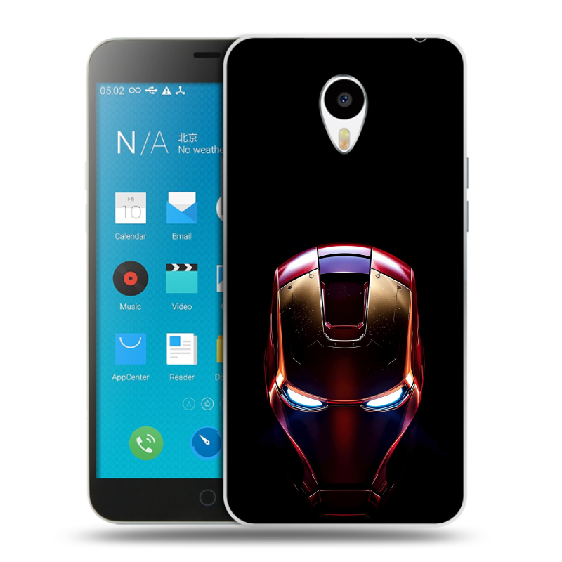 Пластиковый чехол на Meizu M1 Note с принтом IronMan Железный человек Пластиковый чехол на Meizu M1 Note с принтом IronMan Железный человек