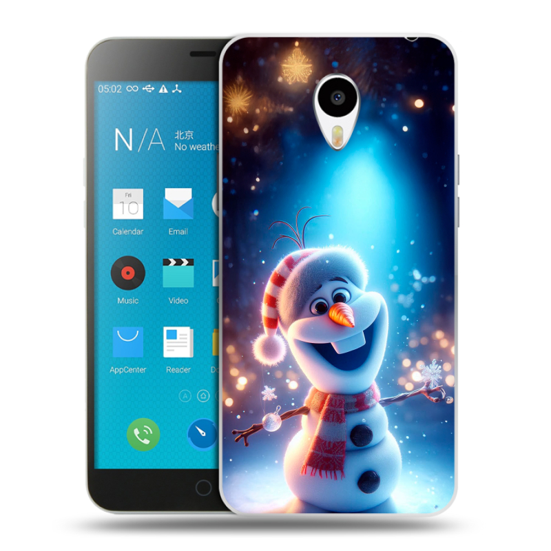 Пластиковый чехол на Meizu M1 Note с принтом Новый год Пластиковый чехол на Meizu M1 Note с принтом Новый год