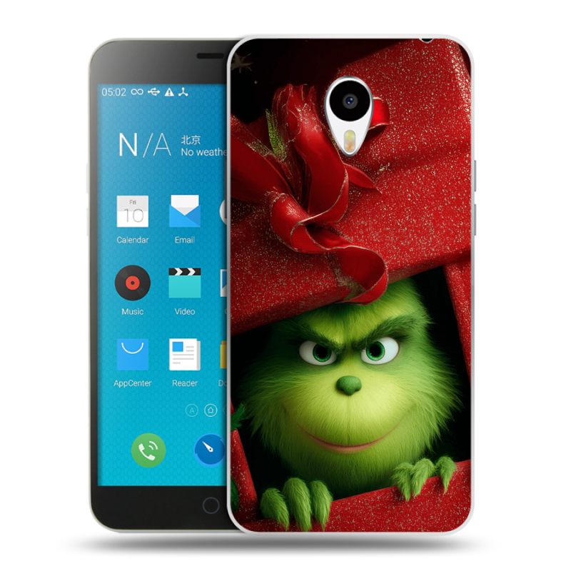 Пластиковый чехол на Meizu M1 Note с принтом Новый год Пластиковый чехол на Meizu M1 Note с принтом Новый год