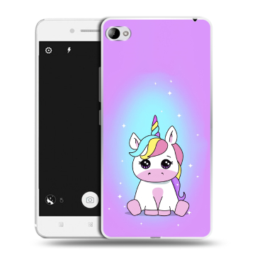Силиконовый чехол на Lenovo S90 с принтом Единорог