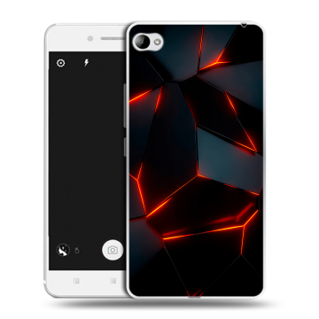 Силиконовый чехол на Lenovo S90 с принтом Яркие абстракции