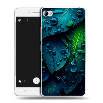 Силиконовый чехол на Lenovo S90 с принтом Листья