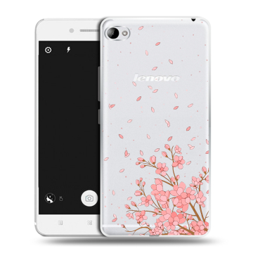 Силиконовый чехол на Lenovo S90 с принтом Ветка сакуры