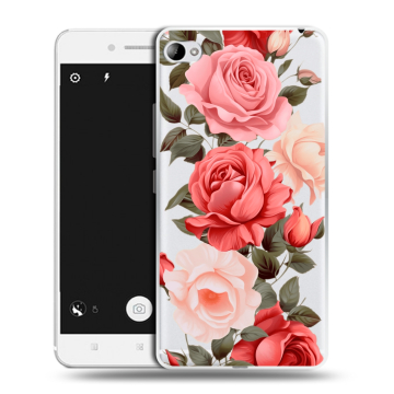 Силиконовый чехол на Lenovo S90 с принтом Розы