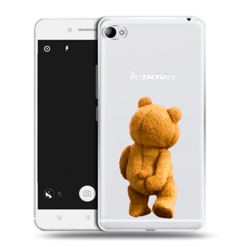 Силиконовый чехол на Lenovo S90 с принтом Медведь
