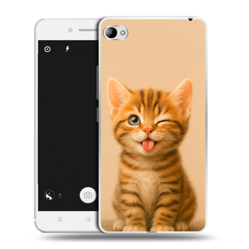 Силиконовый чехол на Lenovo S90 с принтом котенок