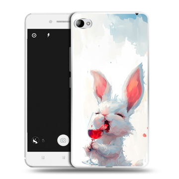 Силиконовый чехол на Lenovo S90 с принтом кролик зайчик