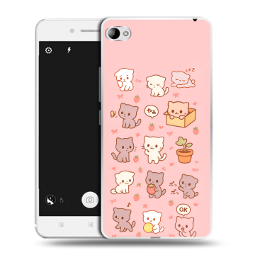 Силиконовый чехол на Lenovo S90 с принтом Hello Kitty Хелоу Кити