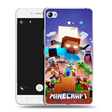 Силиконовый чехол на Lenovo S90 с принтом Майнкрафт Minecraft Силиконовый чехол на Lenovo S90 с принтом Майнкрафт Minecraft