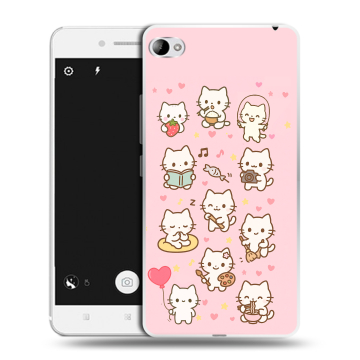 Силиконовый чехол на Lenovo S90 с принтом Hello Kitty Хелоу Кити