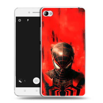 Силиконовый чехол на Lenovo S90 с принтом человек паук spiderman