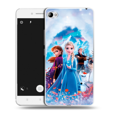 Силиконовый чехол на Lenovo S90 с принтом Холодное сердце Frozen
