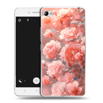 Силиконовый чехол на Lenovo S90 с принтом Розы цветы