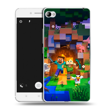 Силиконовый чехол на Lenovo S90 с принтом Майнкрафт Minecraft Силиконовый чехол на Lenovo S90 с принтом Майнкрафт Minecraft